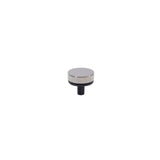 Knurled Black and Polished Nickel Cabinet Knobs and Drawer Pulls