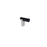 Smooth Polished Nickel and Black Cabinet Knobs and Drawer Pulls