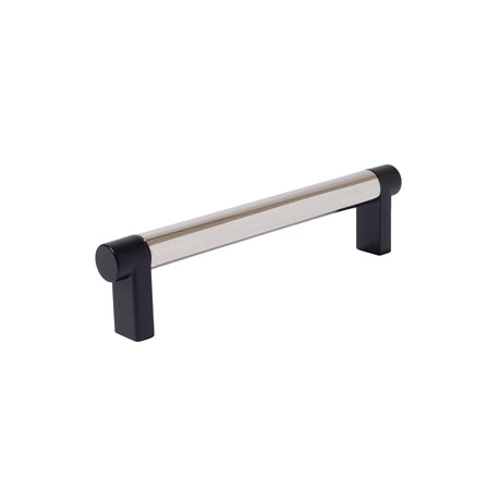 Polished Nickel and Black Smooth Cabinet Knobs and Drawer Pulls