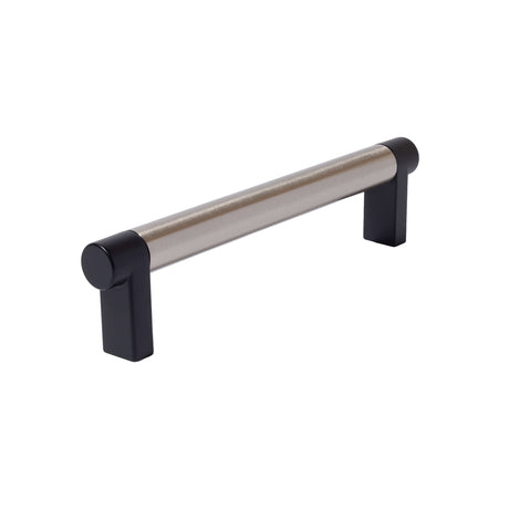 Satin Nickel and Black Smooth Cabinet Knobs and Drawer Pulls