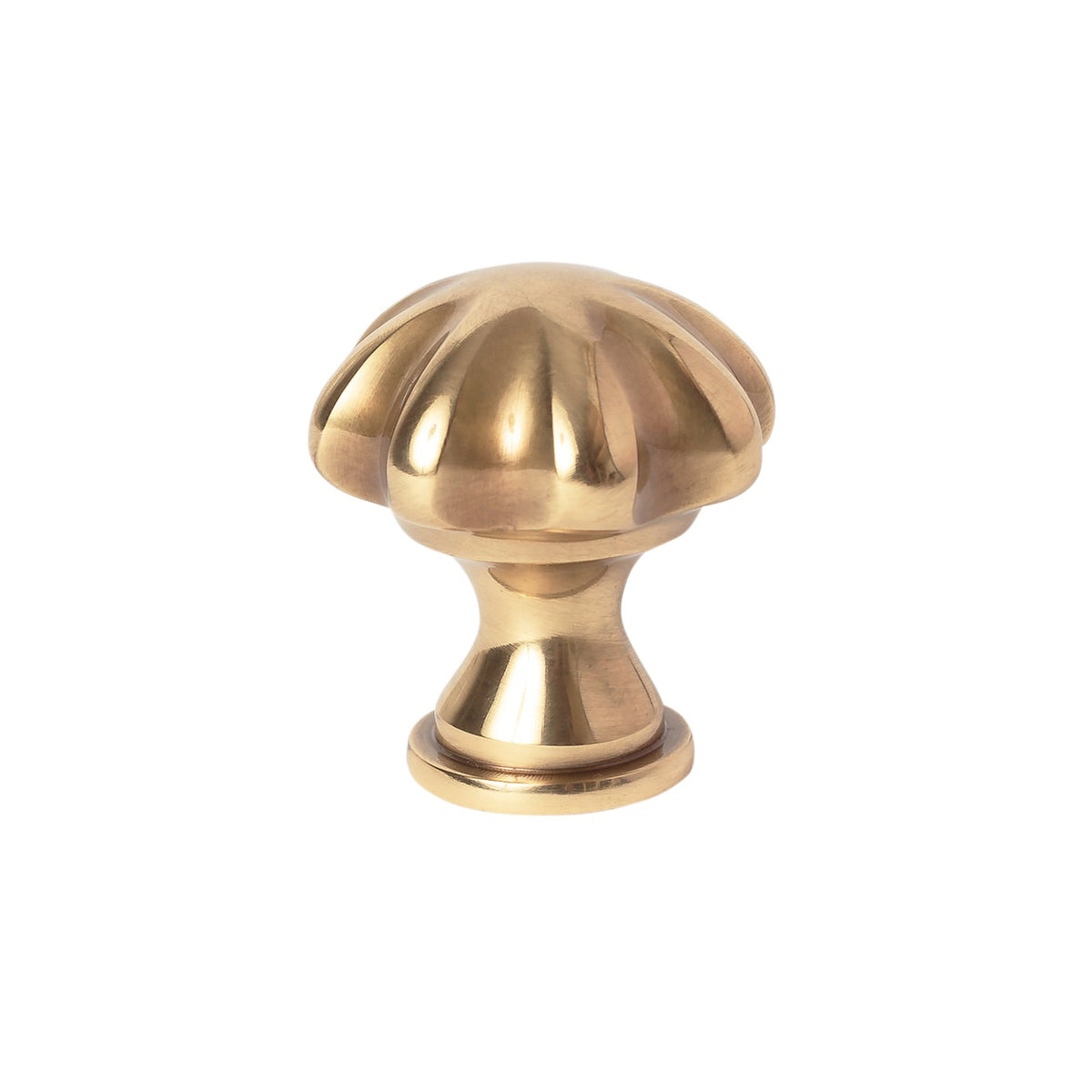 French Brass "Heritage" Flower  Cabinet Knob