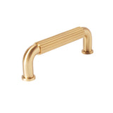 Satin Brass "ES Fluted" Round Knobs and Pulls