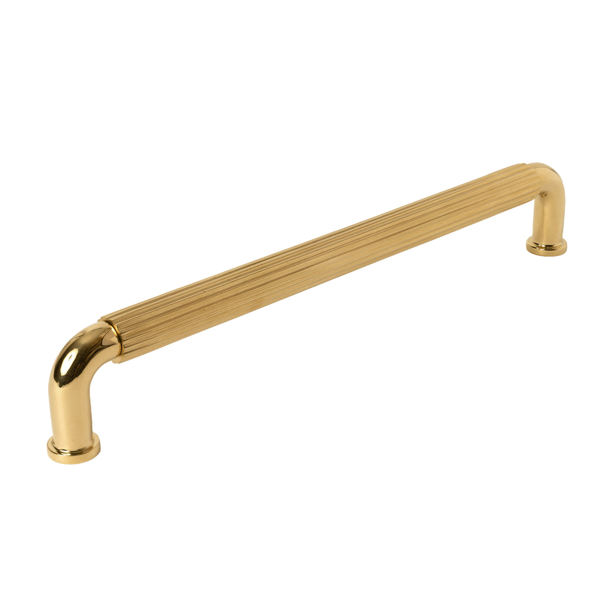 Unlacquered Brass "ES Fluted" Round Knobs and Pulls