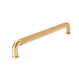 Satin Brass "ES Knurled" Round Knobs and Drawer Pulls