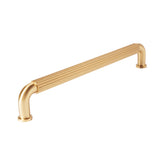 Satin Brass "ES Fluted" Round Knobs and Pulls