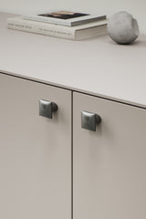 Gun Metal "Flow" T-Bar Cabinet Knob and Drawer Pull