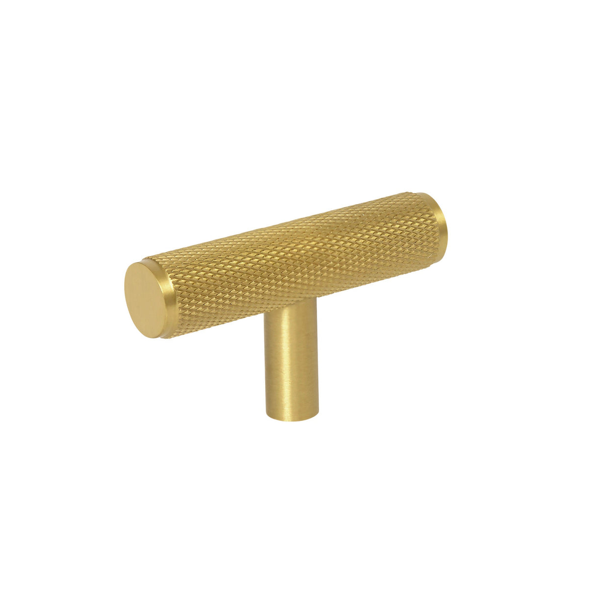 Knurled Satin Brass "Texture No. 3" Drawer Pulls and Knobs