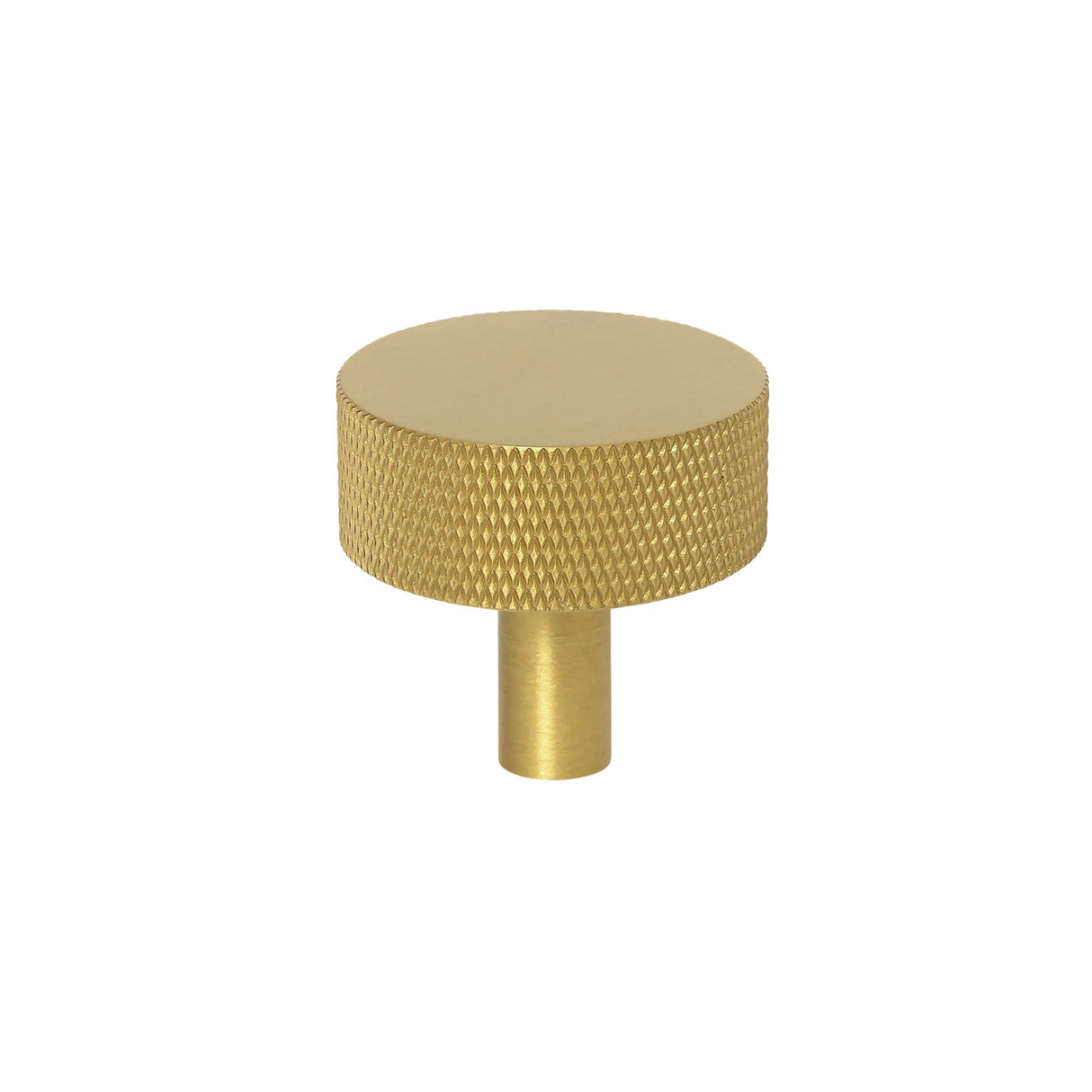 Knurled Satin Brass "Texture No. 3" Drawer Pulls and Knobs