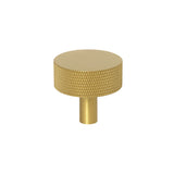 Knurled Satin Brass "Texture No. 3" Drawer Pulls and Knobs