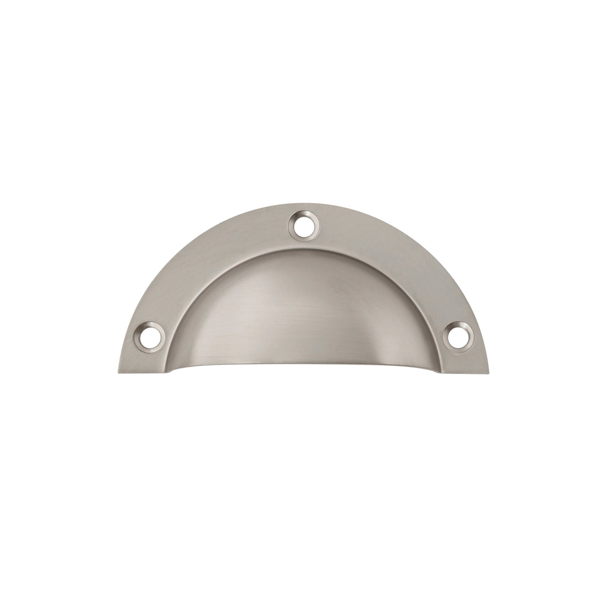 Brushed Nickel "Elodie" Cup Drawer Pull