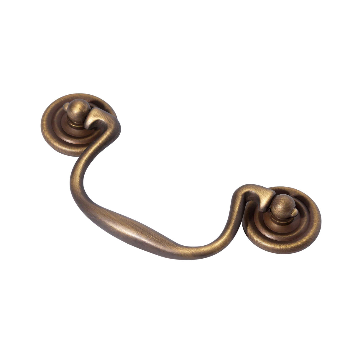 Antique Brass "Elsie" Bail Drawer Pull