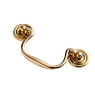 Unlacquered Brass "Elsie" Bail Drawer Pull - 2" Drawer Pull