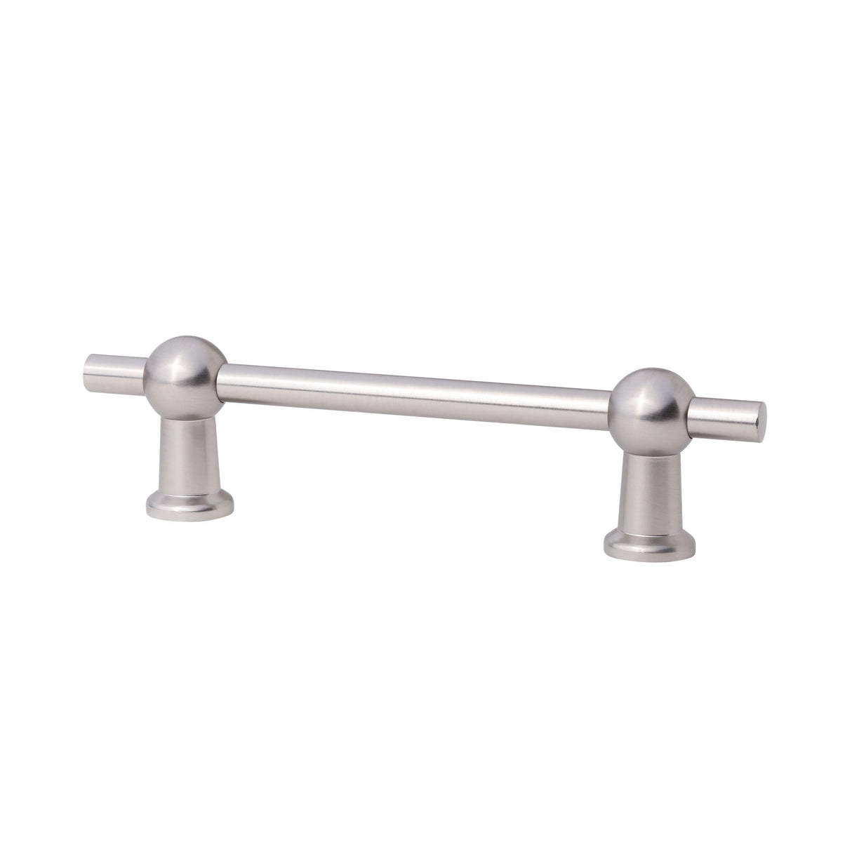 Brushed Nickel "Elodie" T-Knob and Drawer Pull
