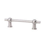 Brushed Nickel "Elodie" T-Knob and Drawer Pull