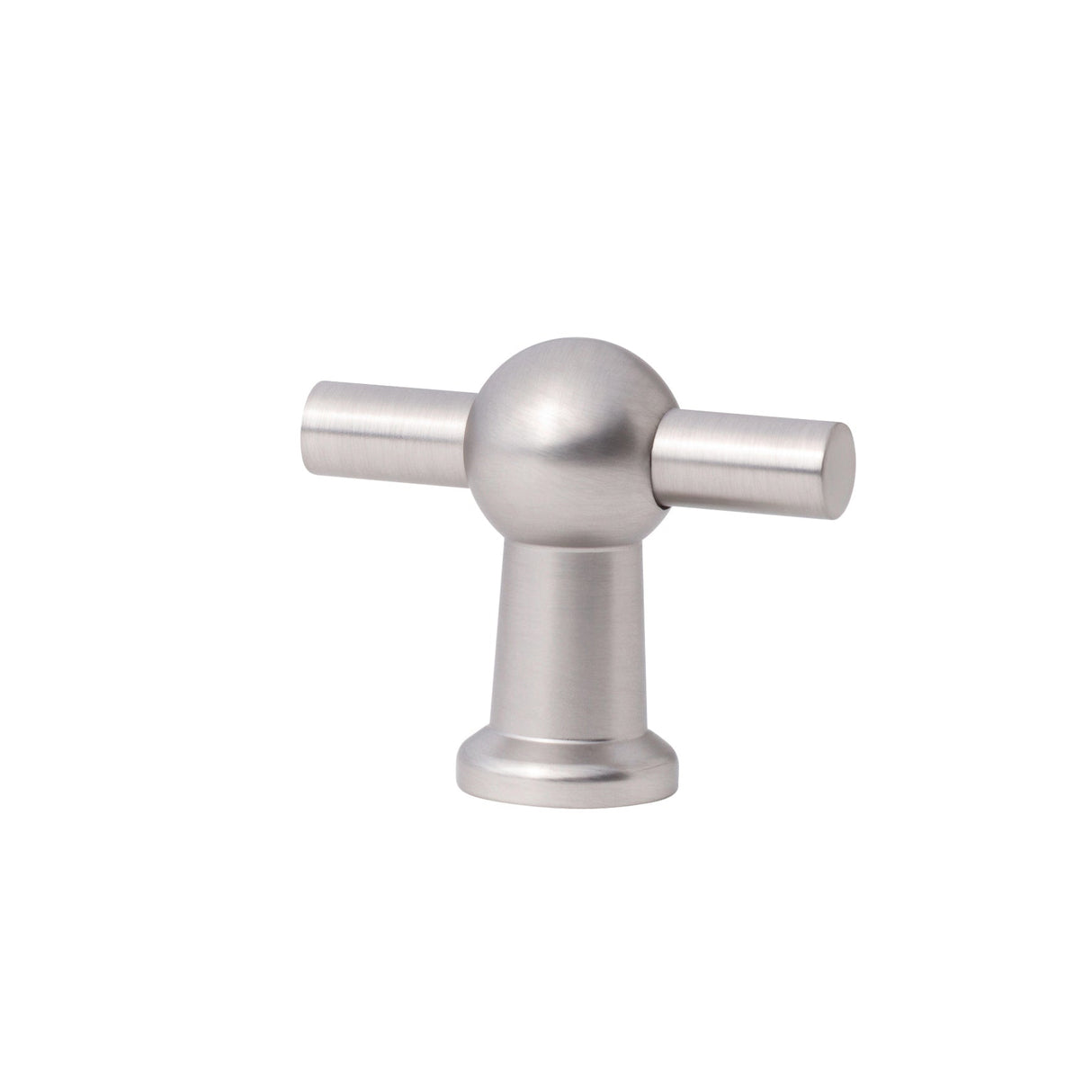 Brushed Nickel "Elodie" T-Knob and Drawer Pull