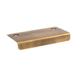 Antique Brass "Forme" Edge Drawer Pulls - Industry Hardware