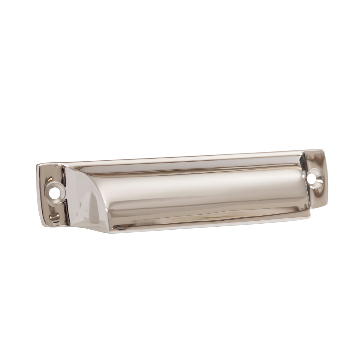 Polished Nickel "Ballard" Cup Drawer Pull