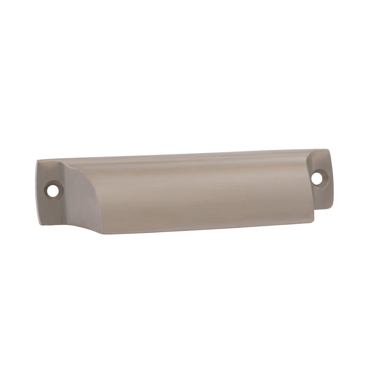 Satin Nickel "Ballard" Cup Drawer Pull