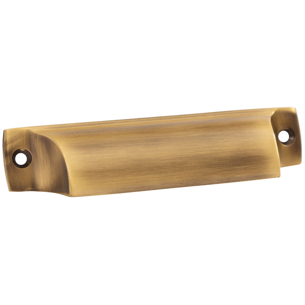 Antique Brass "Ballard" Cup Drawer Pull
