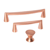 Brushed Copper "Core" Drawer Pulls and Knob