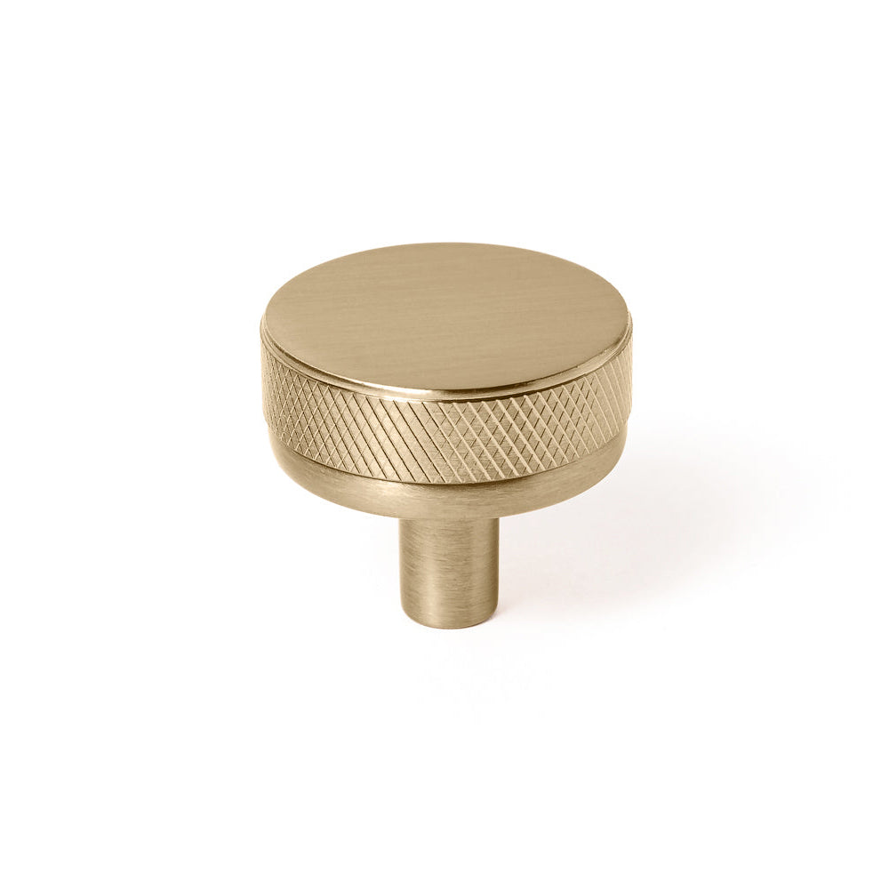 Knurled Champagne Bronze "Transitional" Cabinet Knobs and Drawer Pulls