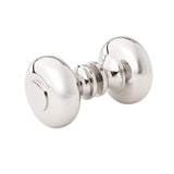 Round Polished Nickel "Fina" Round Glass Shower Knob