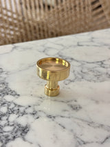Unlacquered Brass "Nolan" Cabinet Knobs and Pulls Cabinet Hardware