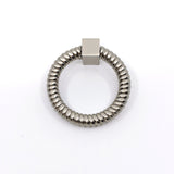 Satin Nickel "Rope" Ring Cabinet Pull