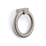 Satin Nickel "Rope" Ring Cabinet Pull