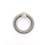 Satin Nickel "Rope" Ring Cabinet Pull