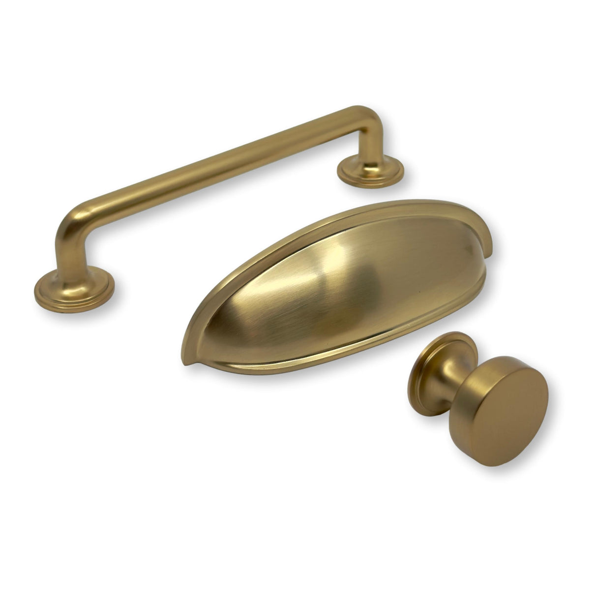 Payton Cabinet Knob and Drawer Pulls in Champagne Bronze