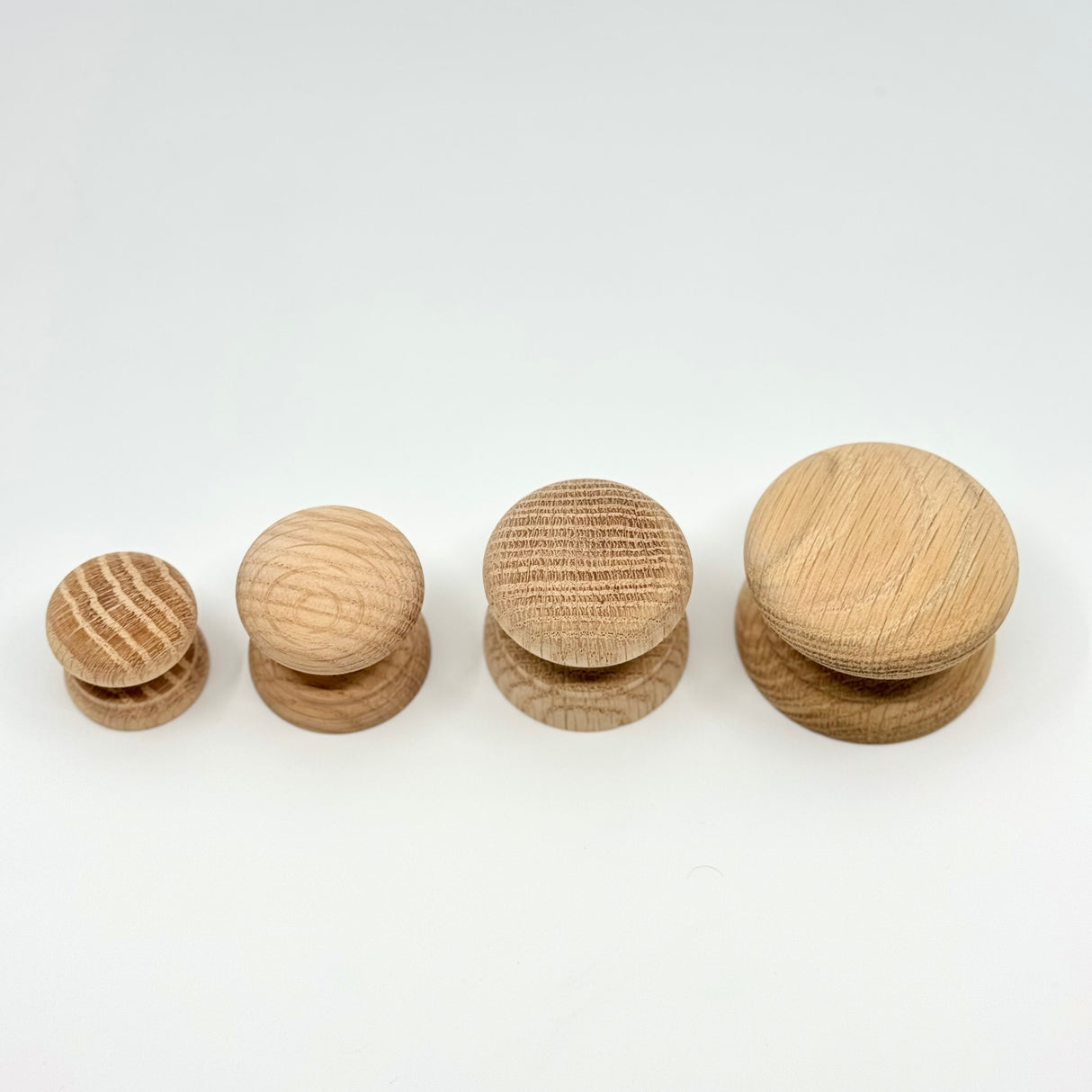 Round Oak Cabinet Knob "Pinecrest" Wood Knob