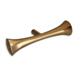 Gold decorative item on a white background
