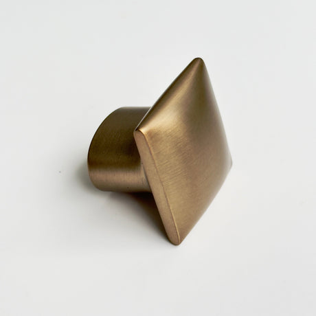 Brushed Bronze "Flow" T-Bar Cabinet Knob and Drawer Pull - Forge Hardware Studio