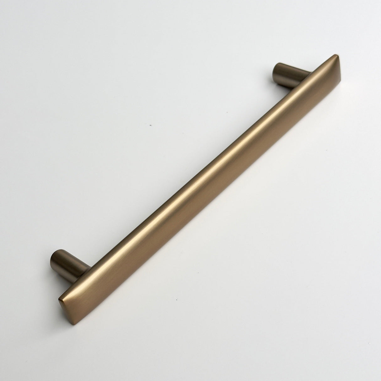 Brushed Bronze "Flow" T-Bar Cabinet Knob and Drawer Pull - Forge Hardware Studio