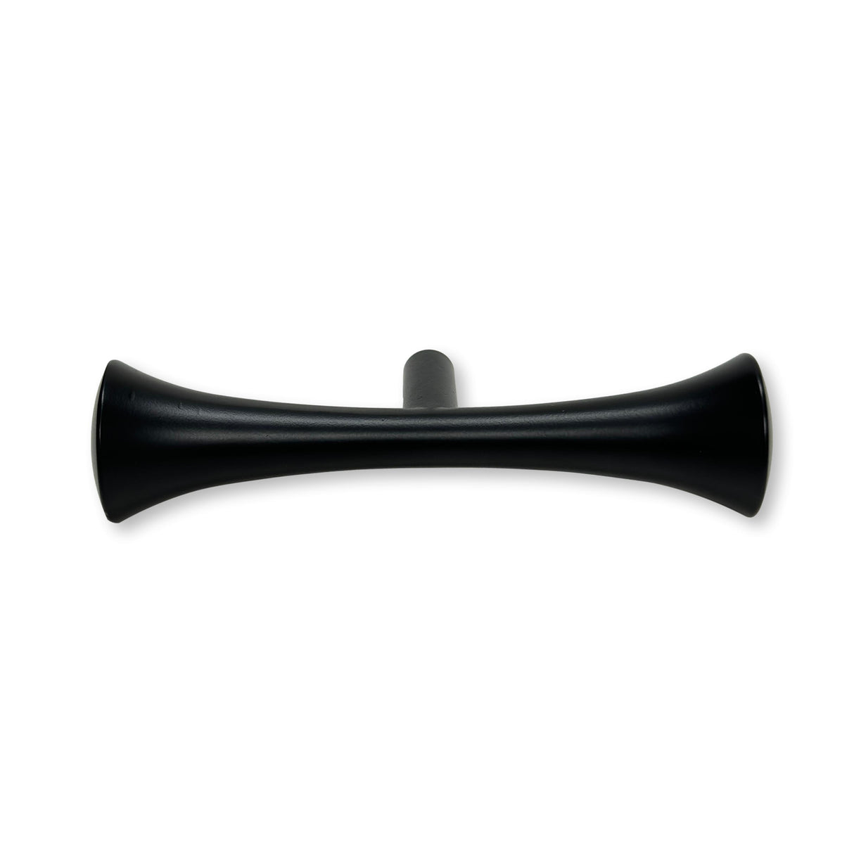 Hourglass Drawer Pull "MCM 01" Matte Black Mid-Century Cabinet Knob - Forge Hardware Studio