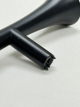 Hourglass Drawer Pull "MCM 01" Matte Black Mid-Century Cabinet Knob - Forge Hardware Studio