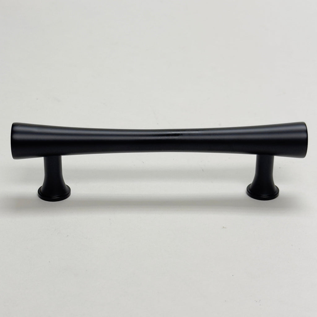 Matte Black Cabinet Hardware "Collin" Drawer Pulls and Cabinet Knobs - Forge Hardware Studio