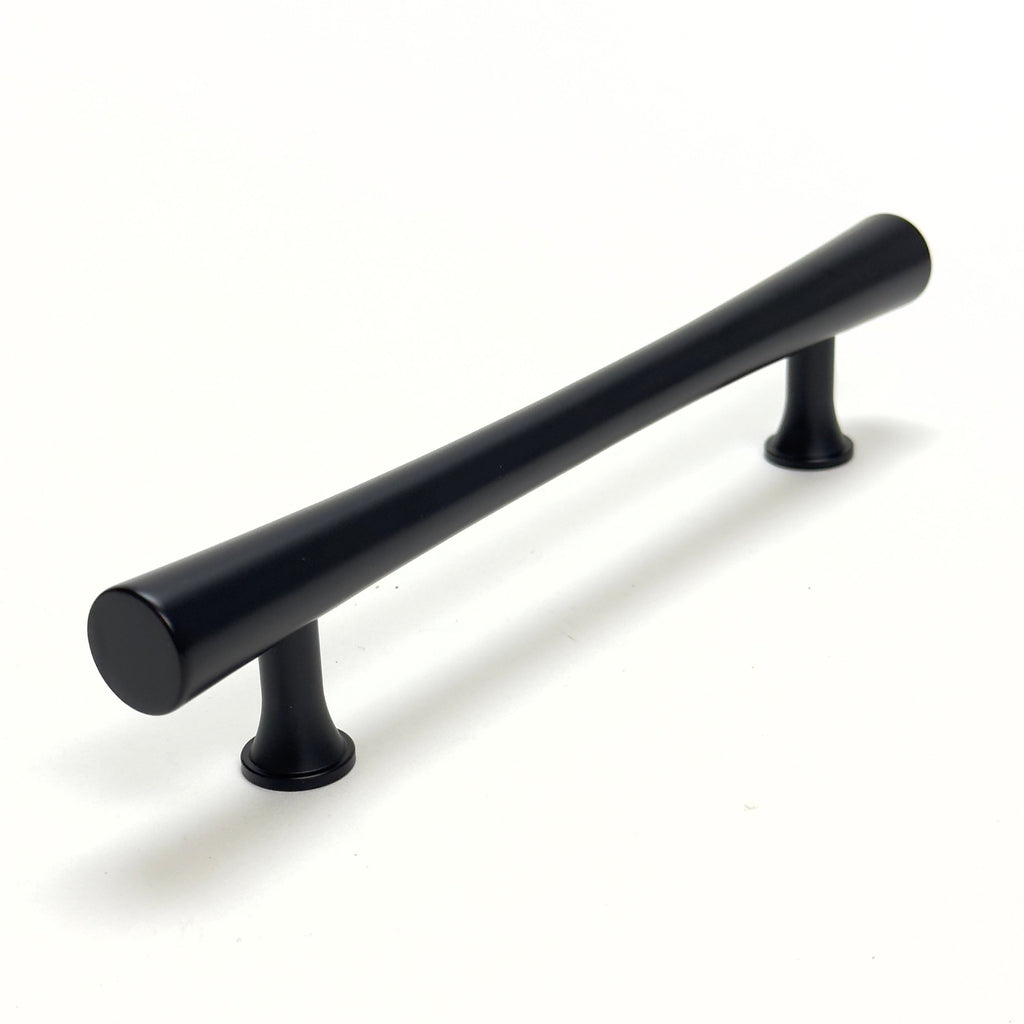 Matte Black Cabinet Hardware "Collin" Drawer Pulls and Cabinet Knobs - Forge Hardware Studio