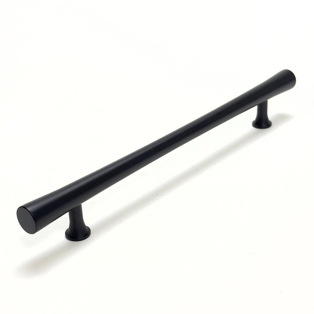 Matte Black Cabinet Hardware "Collin" Drawer Pulls and Cabinet Knobs - Forge Hardware Studio