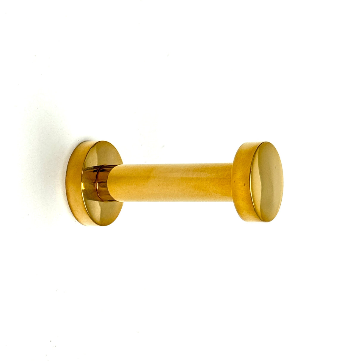 Polished Unlacquered Brass "Post" Hook - Industry Hardware