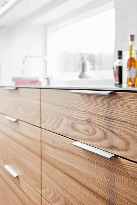 Inox "Edge Straight" Tab Drawer Pulls - Forge Hardware Studio