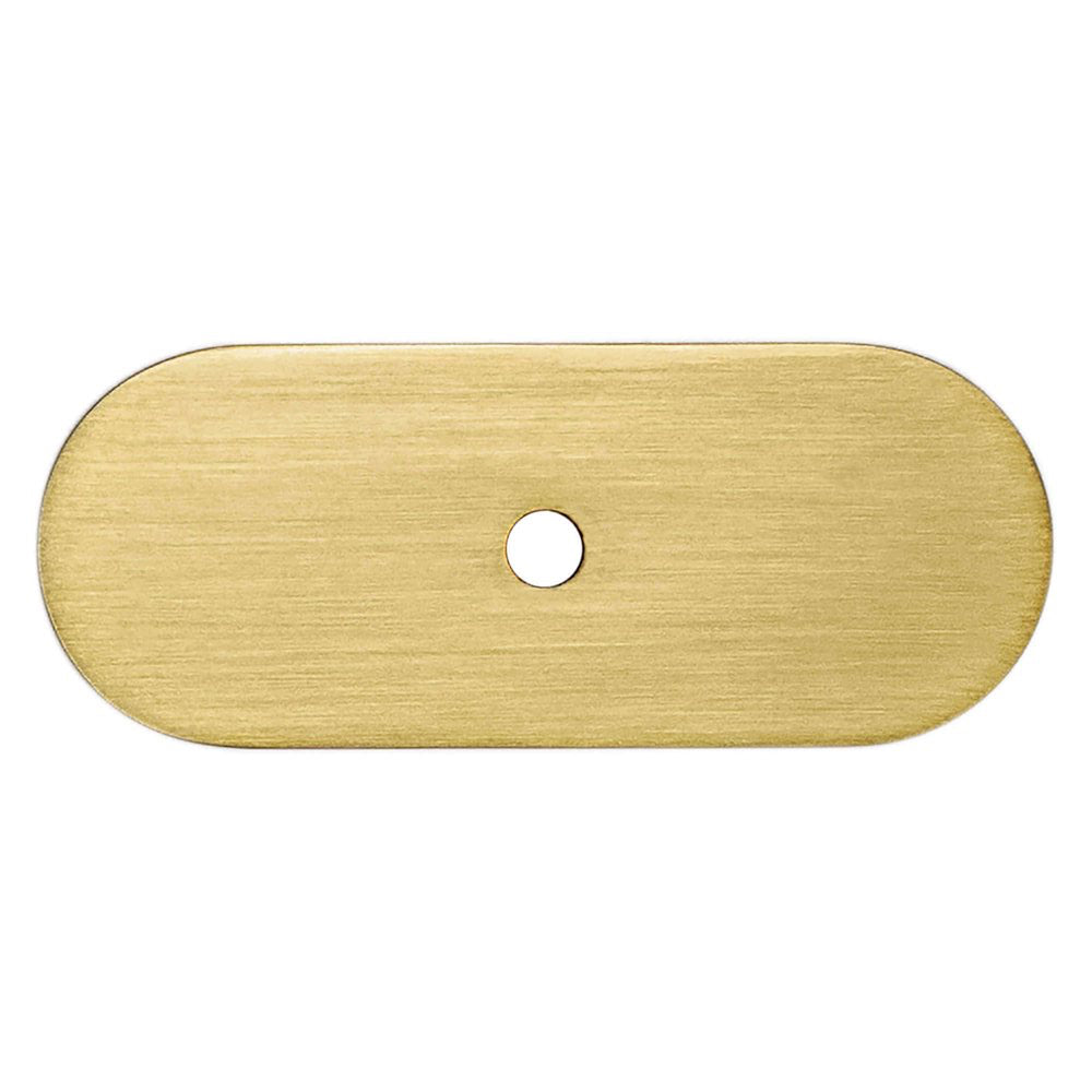 Champagne Bronze Rounded Drawer Pull Backplates
