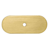 Champagne Bronze Rounded Drawer Pull Backplates