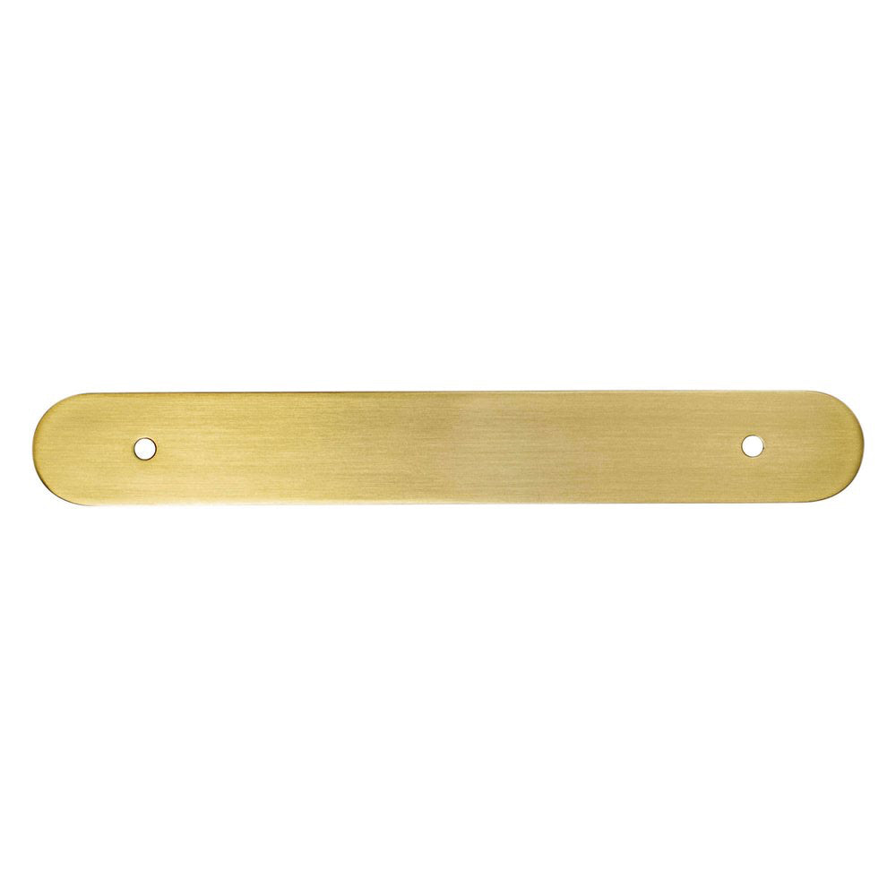Champagne Bronze Rounded Drawer Pull Backplates