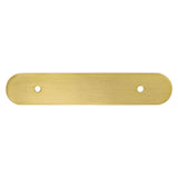 Champagne Bronze Rounded Drawer Pull Backplates