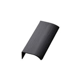 Brushed Matte Black "Edge Straight" Tab Drawer Pulls - Forge Hardware Studio