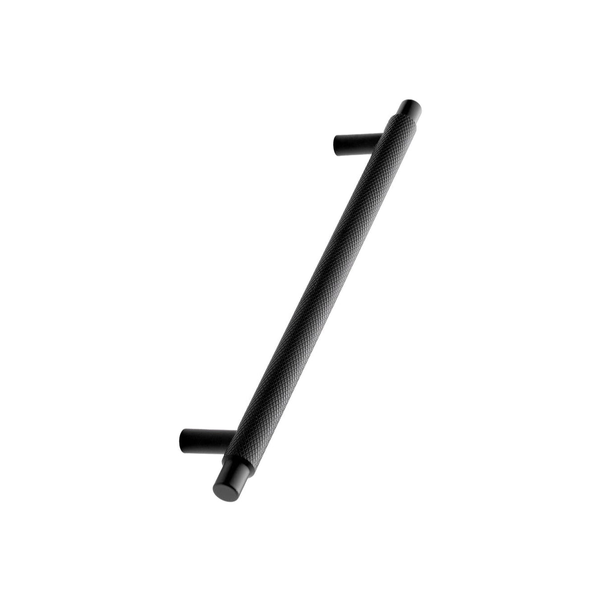 Matte Black "Manor" Knurled Cabinet Knobs and Drawer Pulls - Euro • Knobs