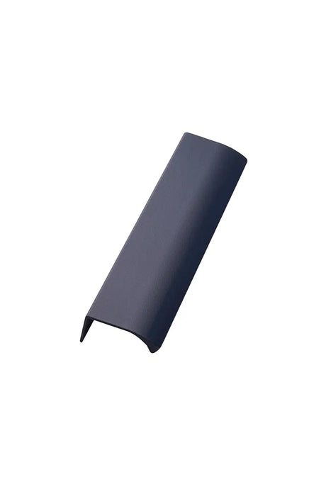 Midnight Blue Textured "Edge Straight" Tab Drawer Pulls - Forge Hardware Studio