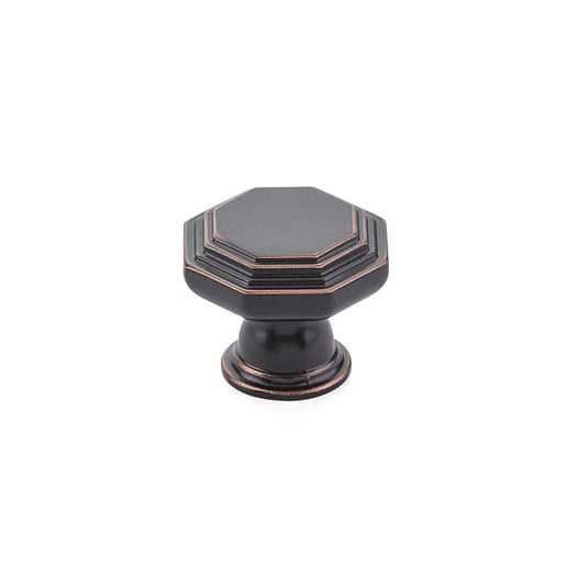 Oil Rubbed Bronze "Elite Geometric" Cabinet Knobs and Drawer Pulls